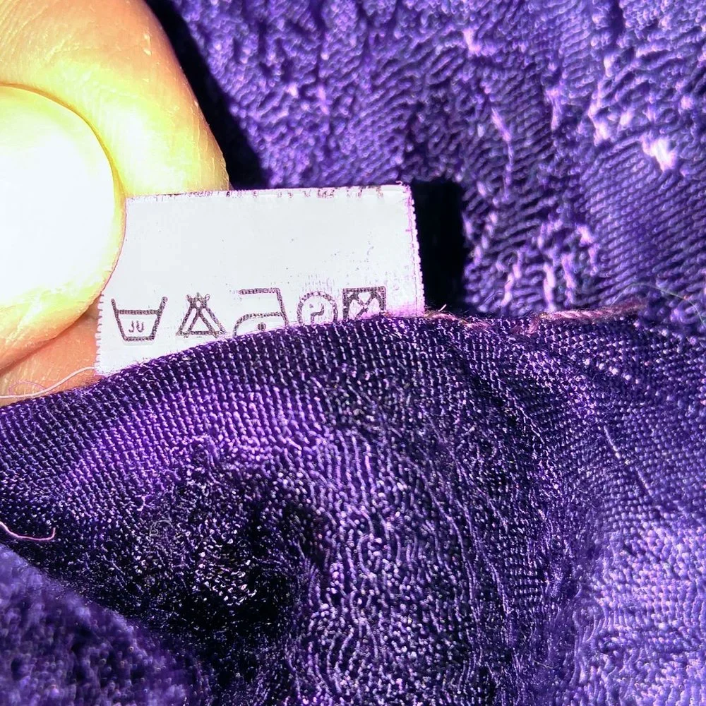 Dark Purple Scarf or Wrap w/ Fringe 42